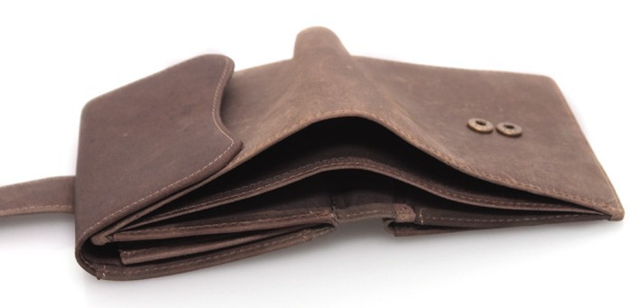 brown leather wallet