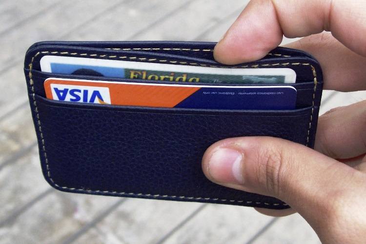 wallet with cards